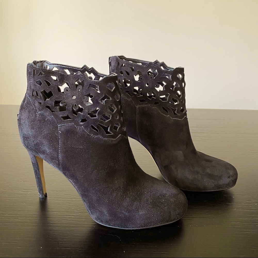 Anthropologie - Miss Albright Suede Bootie (black)